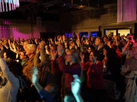 Schulkonzert in der Halle 9 im März 2015