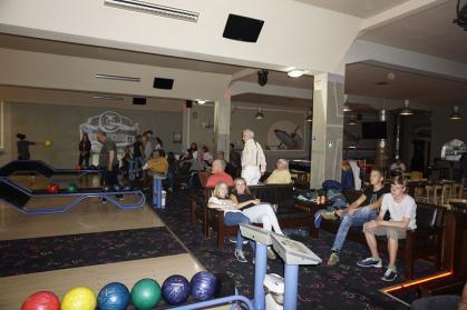 Bowling mit den rumänischen Austauschpartnern