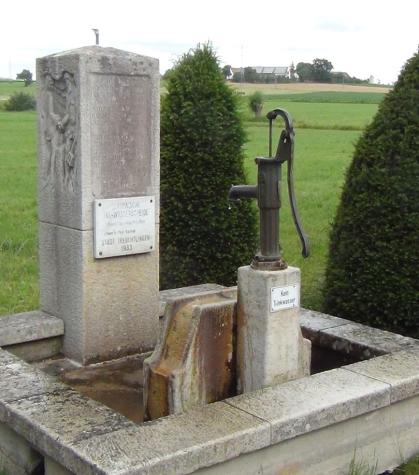 Brunnen an der Europäischen Hauptwasserscheide