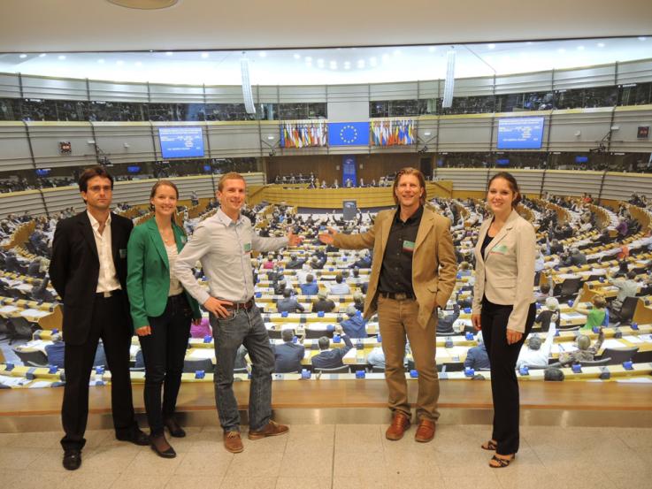 Die Seminarteilnehmer zu Besuch im Europaparlament