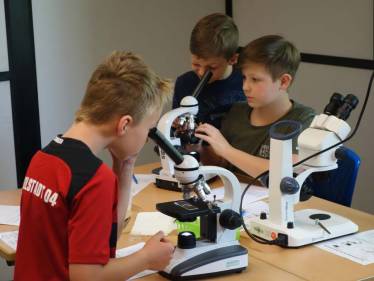 Apian-Forscher auf der Jagd nach Wasserlebewesen