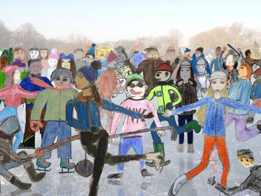 Im Kunstunterricht daheim ...