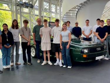 Betriebserkundung des Kurses wr2 der Q12 bei der AUDI AG