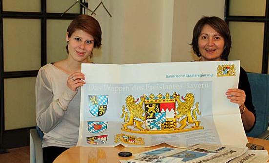 Lateinerinnen besuchen die Staatskanzlei in München