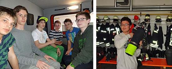 Klasse 8 f besucht Feuerwehr Haunwöhr
