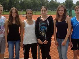 Erfolgreiche Mädchenmannschaft Tennis WK II
