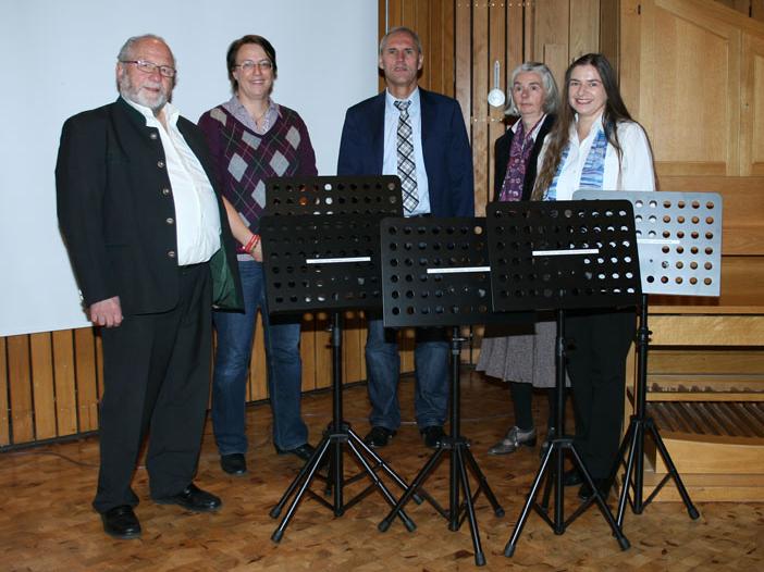 Übergabe der Notenständer