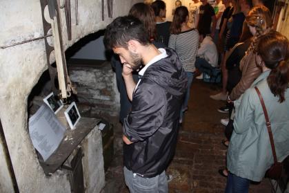 Deutschkurs besucht Ausstellung im Fleißerhaus.