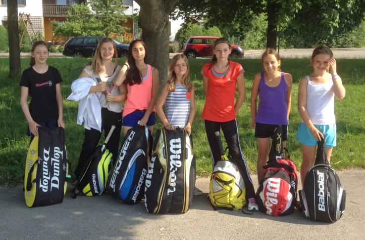 Das Tennisteam Mädchen WK IV